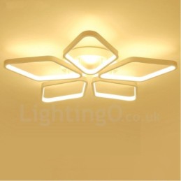 Lámpara empotrada de metal integrada contemporánea moderna de 5 luces