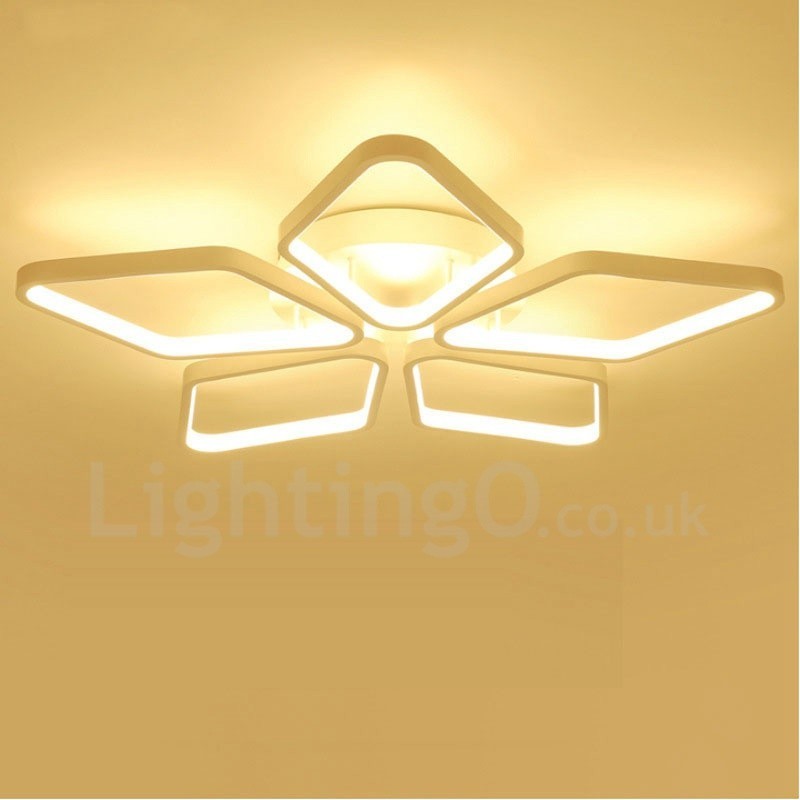 Lámpara empotrada de metal integrada contemporánea moderna de 5 luces
