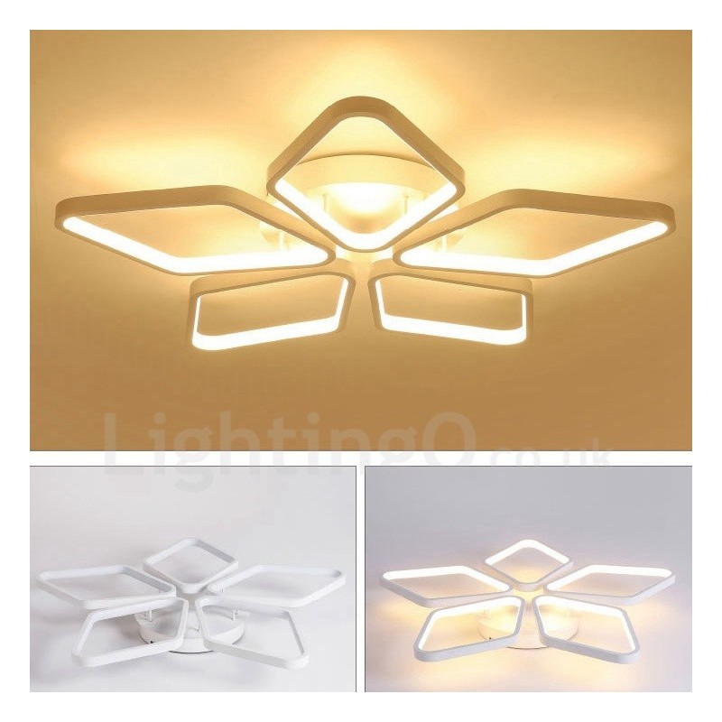 Lámpara empotrada de metal integrada contemporánea moderna de 5 luces