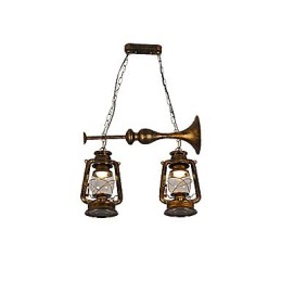 Lámpara colgante de metal estilo retro mini de estilo rústico Lodge