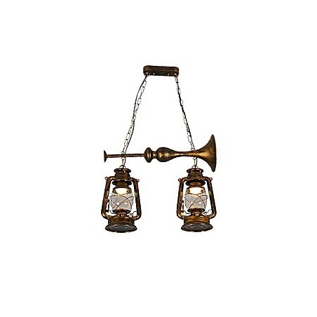 Lámpara colgante de metal estilo retro mini de estilo rústico Lodge Lámpara colgante de metal estilo retro mini de estilo rústico Lodge