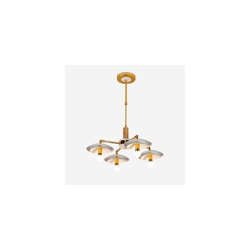 Lámpara de araña de 4 luces estilo mini, tradicional, clásica, moderna y contemporánea