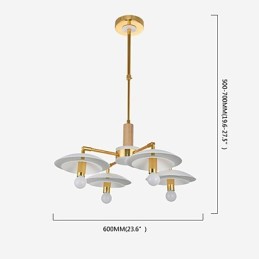Lámpara de araña de 4 luces estilo mini, tradicional, clásica, moderna y contemporánea