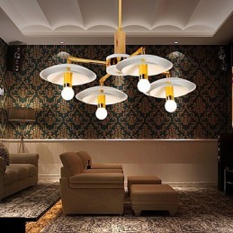 Lámpara de araña de 4 luces estilo mini, tradicional, clásica, moderna y contemporánea