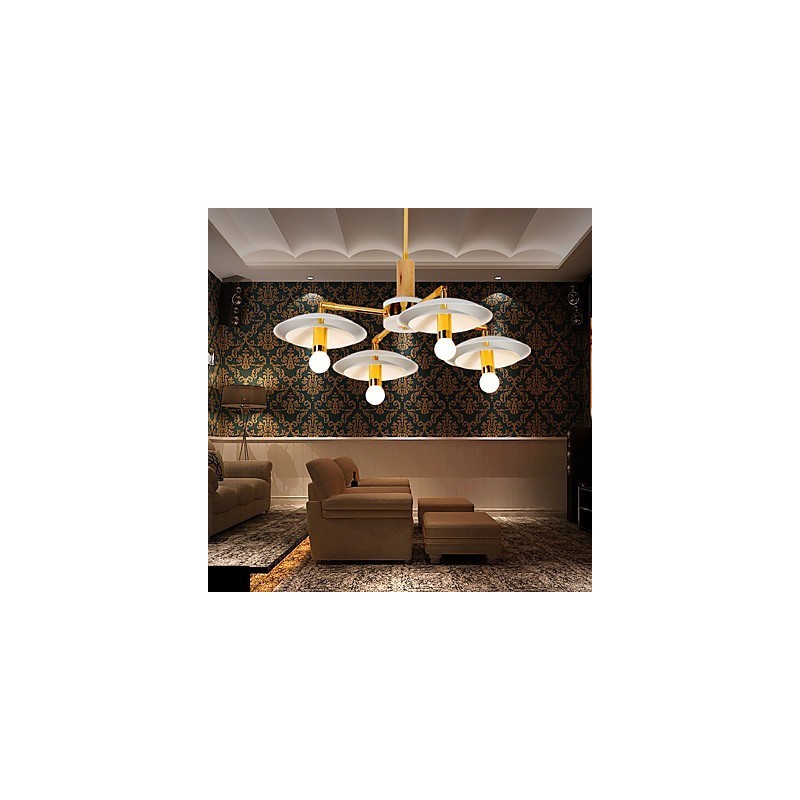 Lámpara de araña de 4 luces estilo mini, tradicional, clásica, moderna y contemporánea