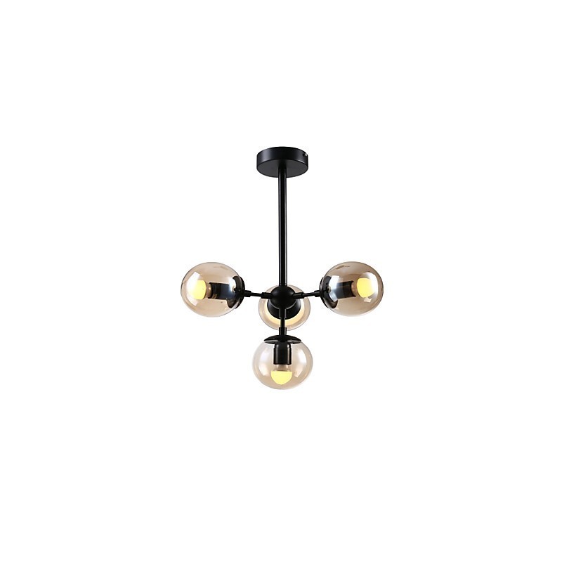 Lámpara de araña de metal con pintura retro clásica tradicional para diseñadores.
