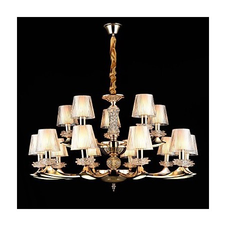 Lámpara colgante de aleación de zinc con cristal, estilo mini, de metal, para interiores y tiendas, 15 bombillas. Lámpara colgante de aleación de zinc con cristal, estilo mini, de metal, para interiores y tiendas, 15 bombillas.