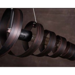 Lámpara de hierro retro moderna minimalista estilo industrial araña