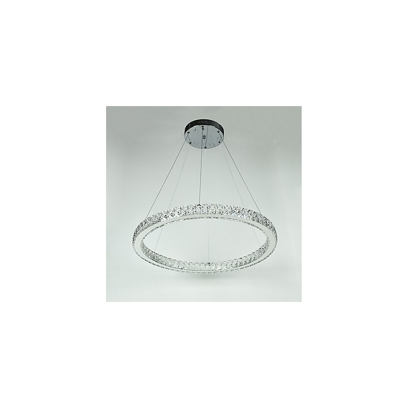 Lámpara colgante de techo con anillo regulable, moderna lámpara de araña para interiores con control remoto