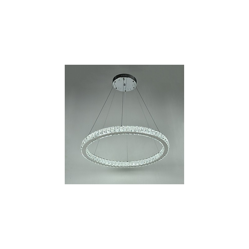Lámpara colgante de techo con anillo regulable, moderna lámpara de araña para interiores con control remoto