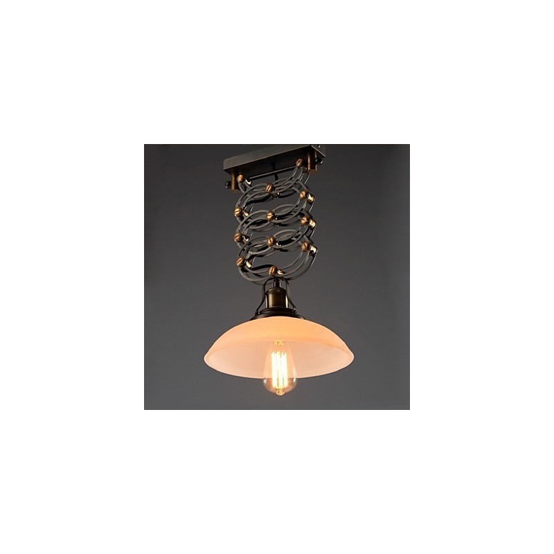 Lámpara colgante estilo loft estilo campestre americano, lámpara de tijera de hierro forjado, luces de decoración para tiendas.