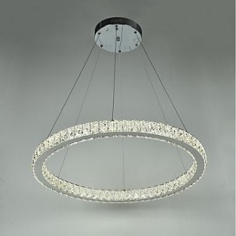 Lámpara colgante de techo con anillo regulable, moderna lámpara de araña para interiores con control remoto