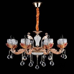 Lámpara colgante de metal estilo mini de cristal, moderna, contemporánea, tradicional, clásica, de aleación de zinc.