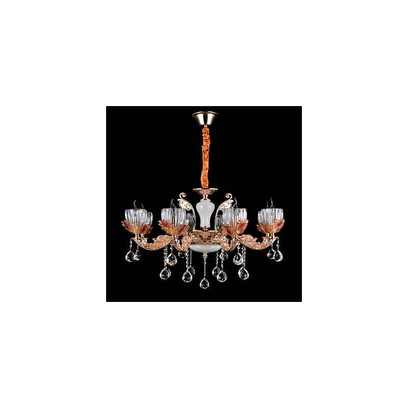 Lámpara colgante de metal estilo mini de cristal, moderna, contemporánea, tradicional, clásica, de aleación de zinc.