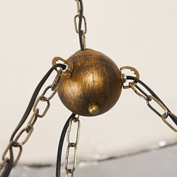 Lámpara de araña de metal con diseño de globo terráqueo estilo rústico vintage retro para diseñadores de estilo mini