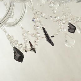 Lámpara de araña de cristal moderna y contemporánea con otras características
