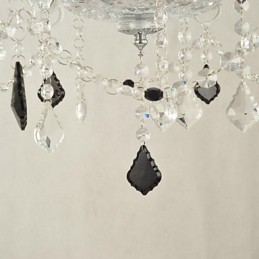 Lámpara de araña de cristal moderna y contemporánea con otras características