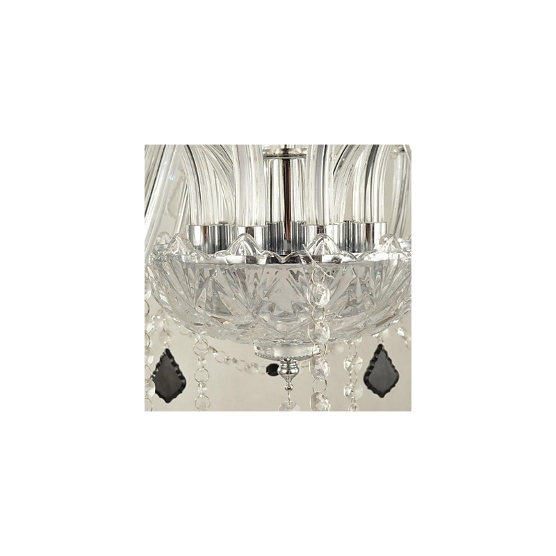 Lámpara de araña de cristal moderna y contemporánea con otras características