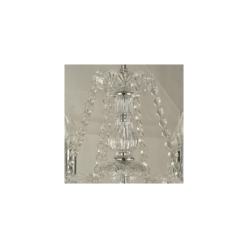 Lámpara de araña de cristal moderna y contemporánea con otras características