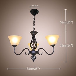 Lámpara de araña de metal, tradicional, clásica, rústica, estilo cabaña, vintage, retro, campestre, otros, para diseñadores de estilo mini.