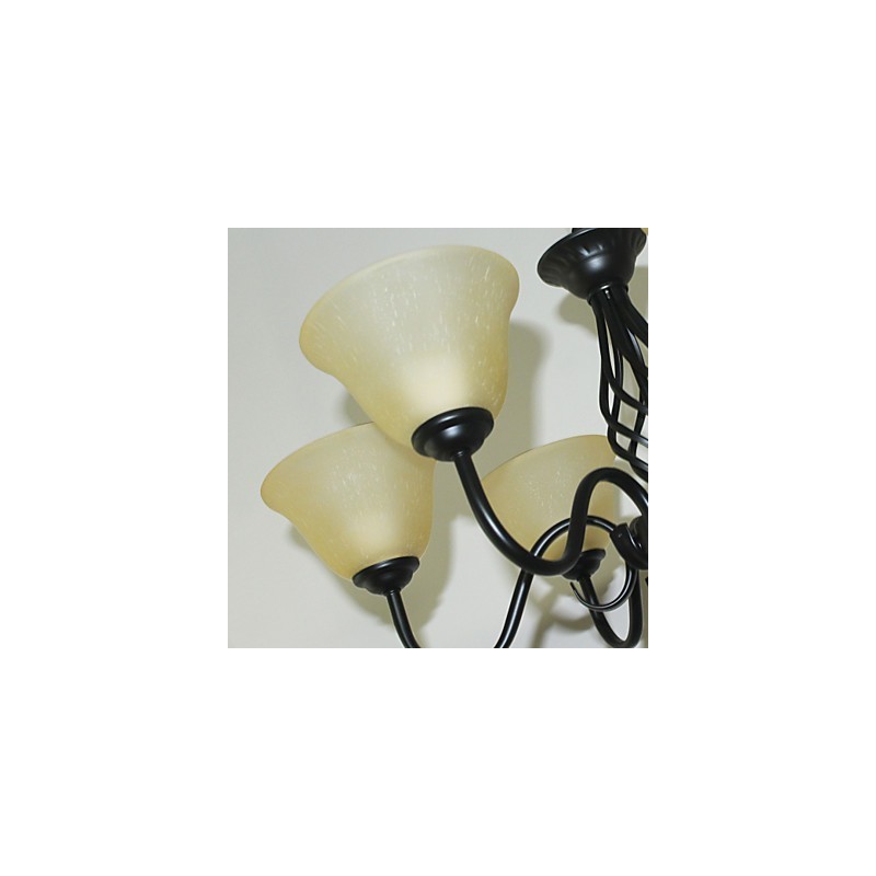 Lámpara de araña de metal, tradicional, clásica, rústica, estilo cabaña, vintage, retro, campestre, otros, para diseñadores de estilo mini.