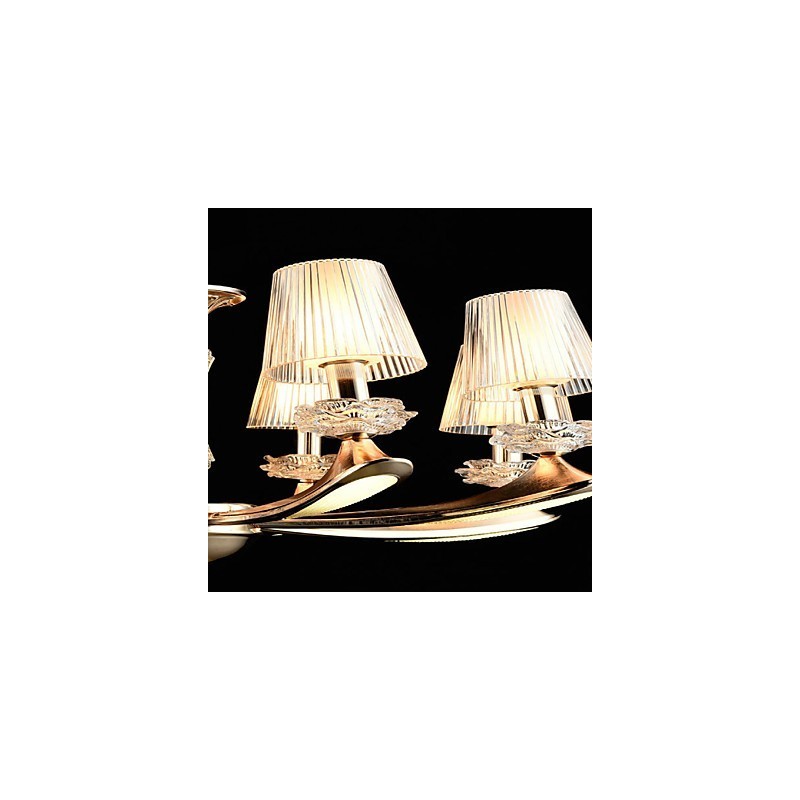 Lámpara colgante de metal estilo mini de cristal, moderna, contemporánea, tradicional, clásica, de aleación de zinc.