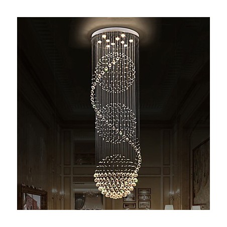 Lámpara colgante de techo de cristal moderna con forma de lágrima de lluvia de 10 luces y 2,5 metros de largo para interiores. Lámpara colgante de techo de cristal moderna con forma de lágrima de lluvia de 10 luces y 2,5 metros de largo para interiores.
