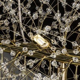 Característica tradicional clásica galvanizada para lámpara de araña de metal de cristal