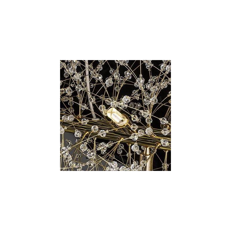 Característica tradicional clásica galvanizada para lámpara de araña de metal de cristal
