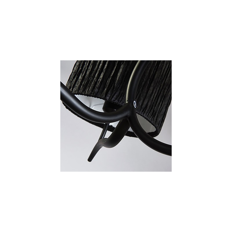 Lámpara de araña clásica tradicional de 3 luces con pantalla de tela sencilla