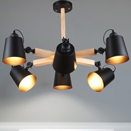 Lámpara de araña estilo mini moderna contemporánea de metal