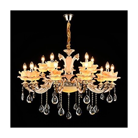 Lámpara colgante de aleación de zinc con cristal, estilo mini, de metal, para interiores y tiendas, 15 bombillas. Lámpara colgante de aleación de zinc con cristal, estilo mini, de metal, para interiores y tiendas, 15 bombillas.