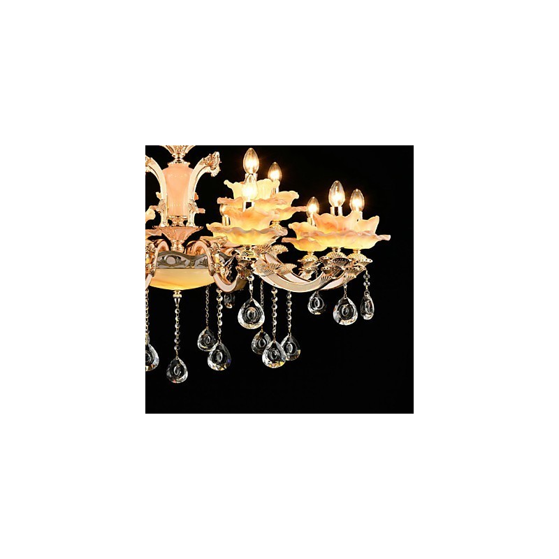 Lámpara colgante de aleación de zinc con cristal, estilo mini, de metal, para interiores y tiendas, 15 bombillas.