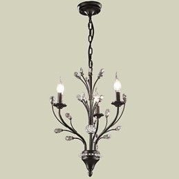 Lámpara de araña de cristal con diseño de globo campestre, moderna, contemporánea, tradicional, clásica, rústica, vintage, retro