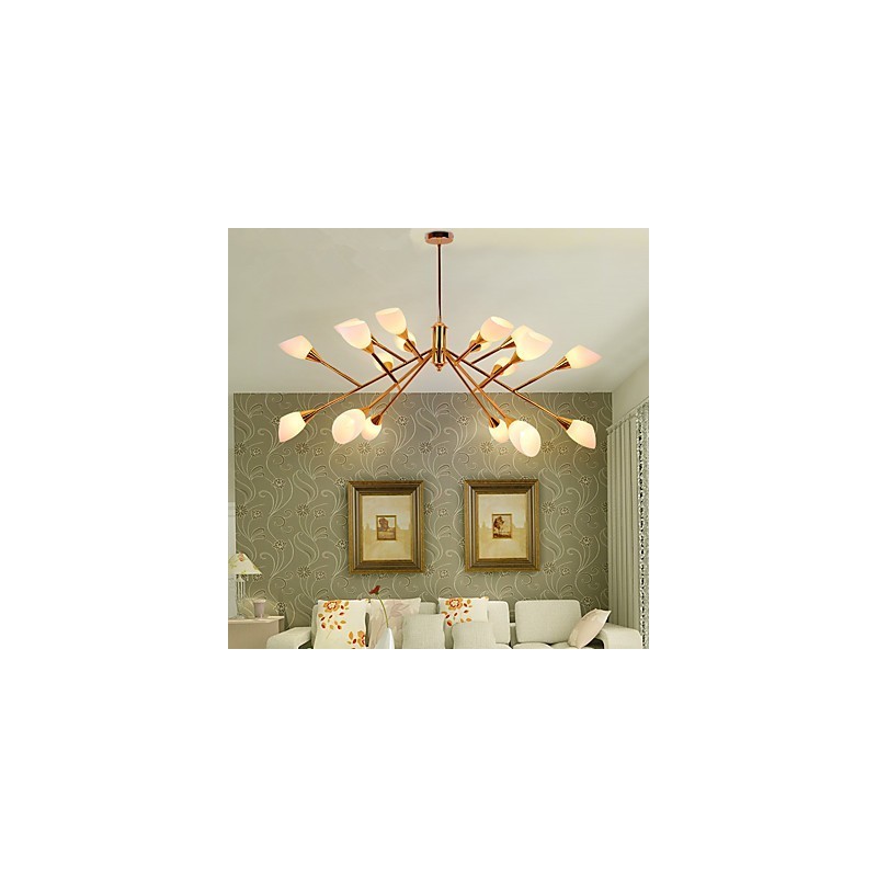 Lámpara de araña nórdica simple y atmosférica, estilo pastoral, creativa, para vestíbulo.