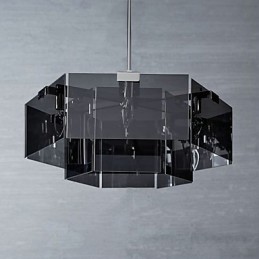 Lámpara de araña de metal de 6 focos para interiores con diseño de cabaña rústica para diseñadores