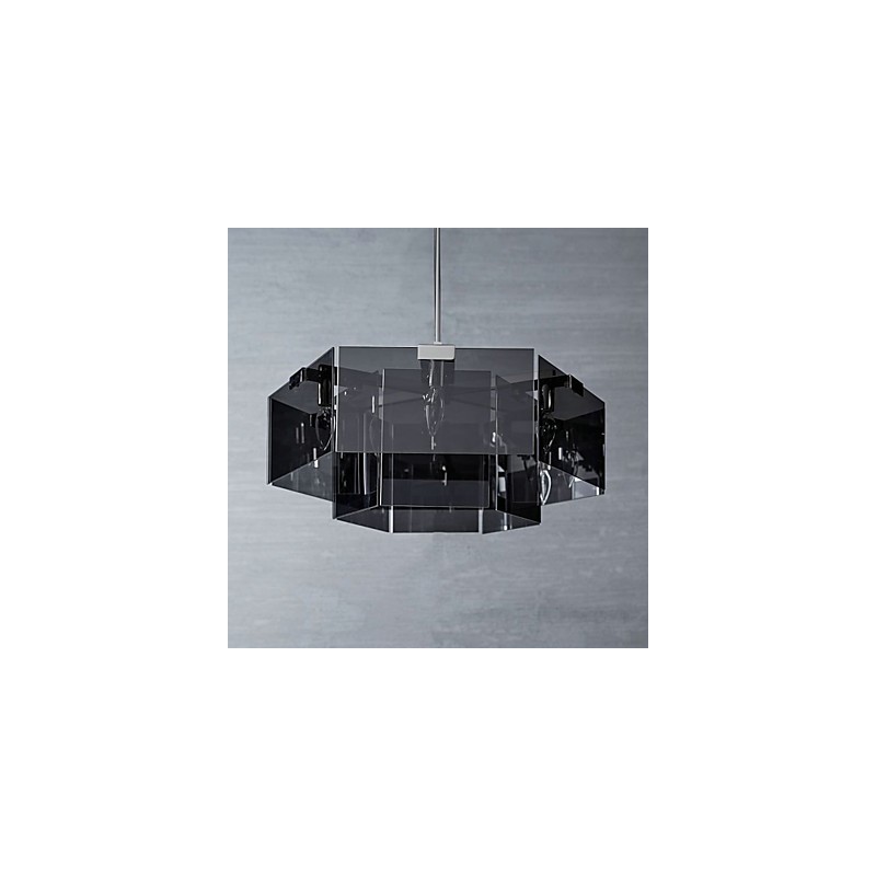 Lámpara de araña de metal de 6 focos para interiores con diseño de cabaña rústica para diseñadores