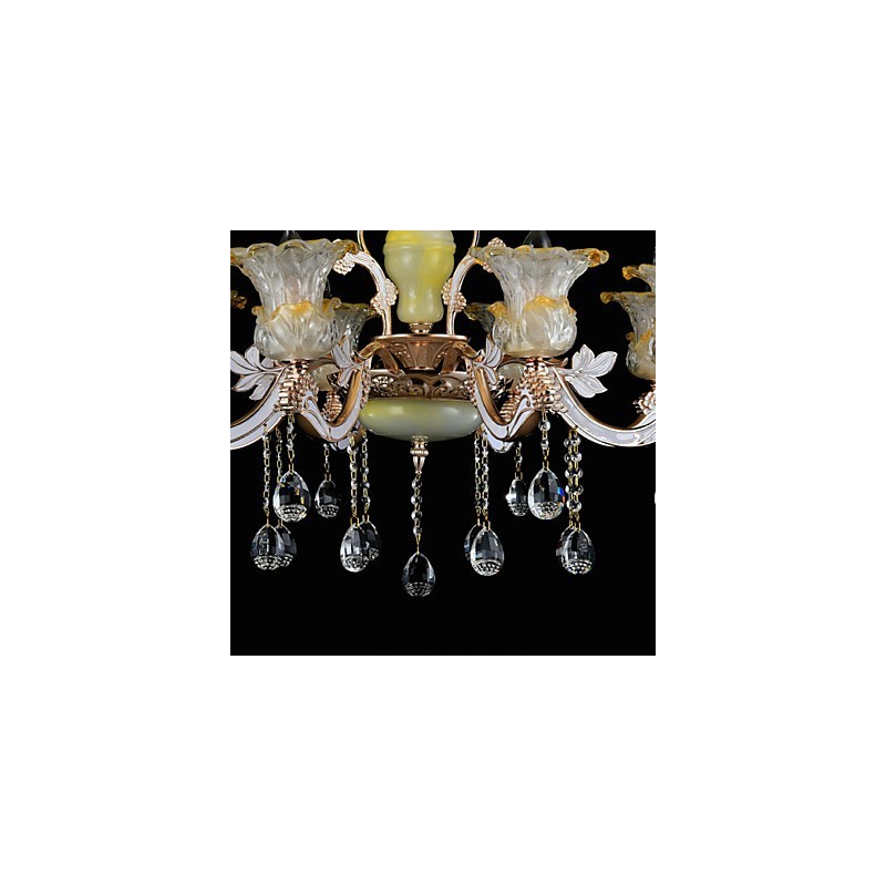 Lámpara colgante de metal estilo mini de cristal, moderna, contemporánea, tradicional, clásica, de aleación de zinc.