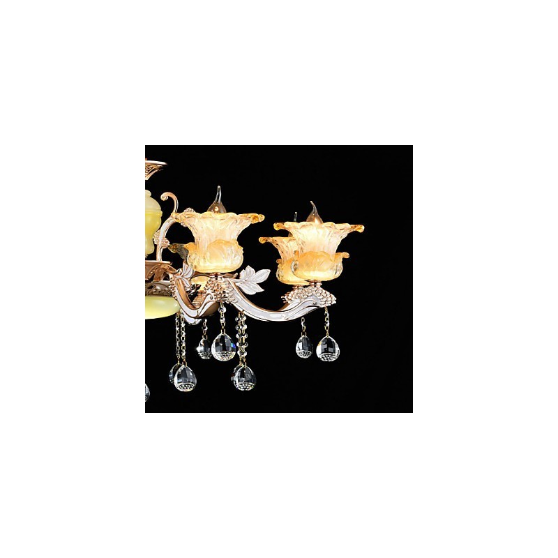Lámpara colgante de metal estilo mini de cristal, moderna, contemporánea, tradicional, clásica, de aleación de zinc.