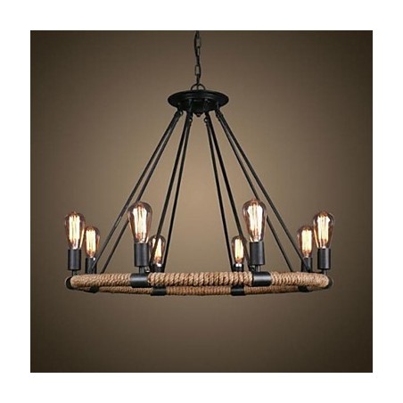Lámpara colgante de metal con pintura rústica clásica tradicional de estilo vintage retro campestre Lámpara colgante de metal con pintura rústica clásica tradicional de estilo vintage retro campestre