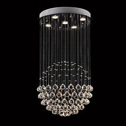 Lámpara colgante de metal galvanizado con cristal, estilo rústico, estilo cabaña, estilo tradicional, moderno y contemporáneo.