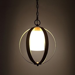 Lámpara colgante de metal estilo industrial americano con pintura en color y cristal estilo loft europeo para decorar interiores.