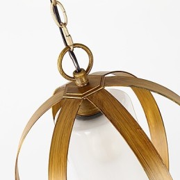Lámpara colgante de metal estilo industrial americano con pintura en color y cristal estilo loft europeo para decorar interiores.