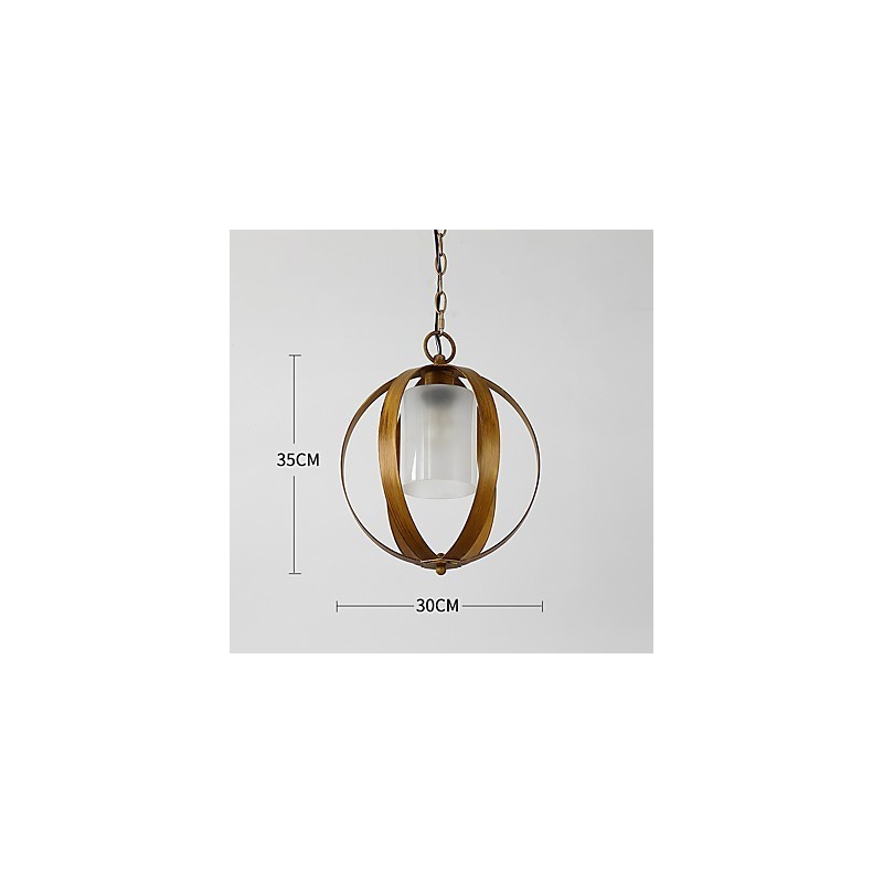Lámpara colgante de metal estilo industrial americano con pintura en color y cristal estilo loft europeo para decorar interiores.
