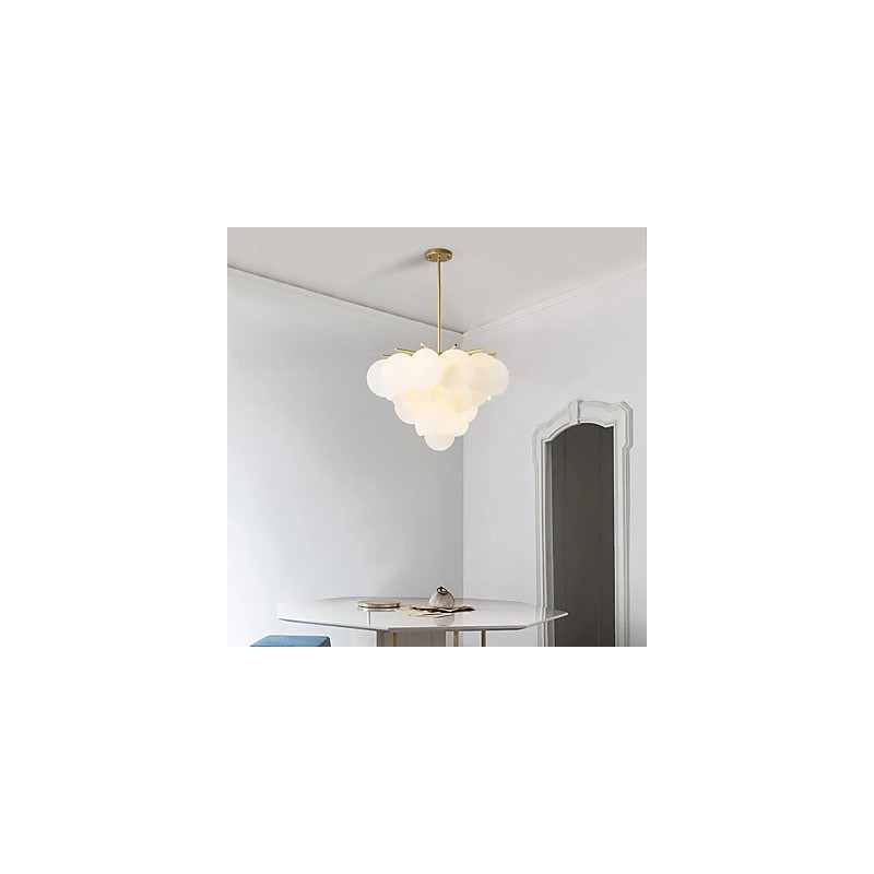 Lámpara colgante de bambú de madera estilo mini con pintura clásica tradicional