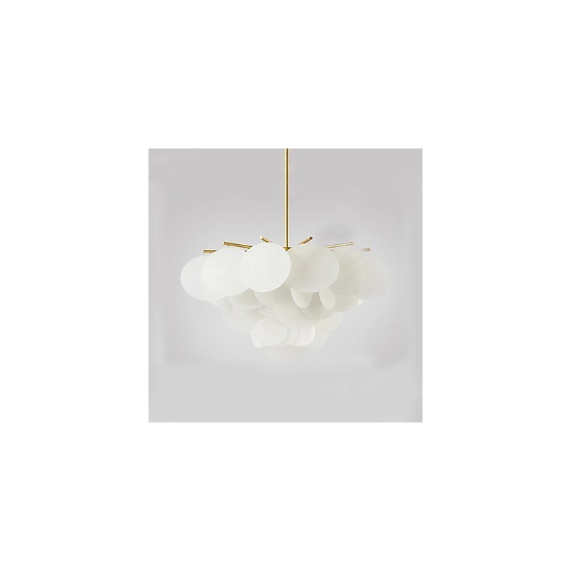 Lámpara colgante de bambú de madera estilo mini con pintura clásica tradicional