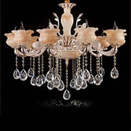 Lámpara colgante de cristal de jade