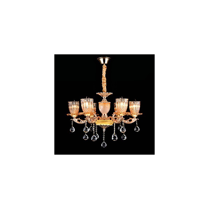 Lámpara colgante de metal estilo mini de cristal, moderna, contemporánea, tradicional, clásica, de aleación de zinc.