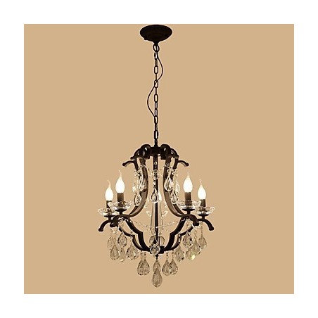Lámpara de araña de cristal de 5 luces, moderna, contemporánea, tradicional, clásica, rústica, estilo cabaña, vintage, retro, con farol y tambor, estilo campestre. Lámpara de araña de cristal de 5 luces, moderna, contemporánea, tradicional, clásica, rústica, estilo cabaña, vintage, retro, con farol y tambor, estilo campestre.
