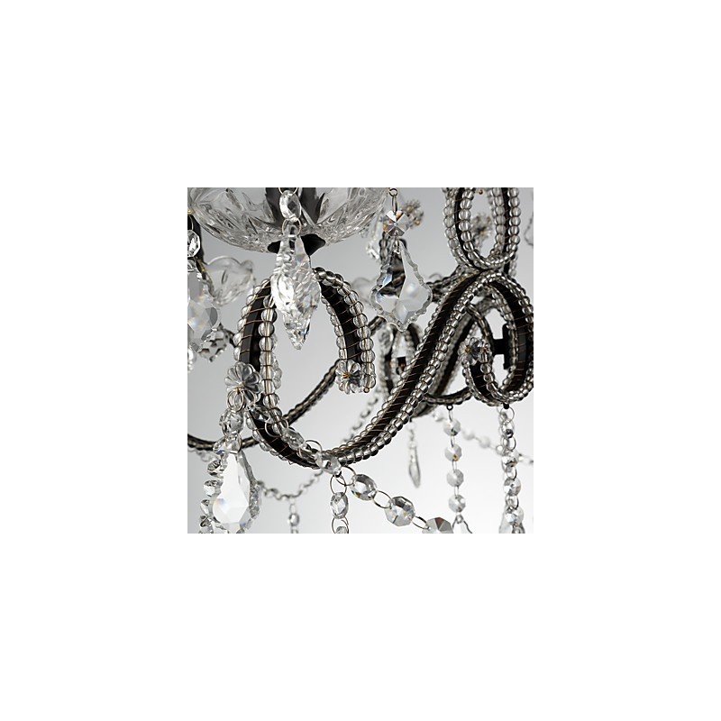 Lámpara de araña de cristal de 8 luces, moderna, contemporánea, tradicional, clásica, rústica, estilo cabaña, vintage, retro.